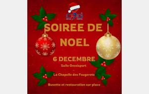 Soirée de Noël ce samedi 6 décembre !