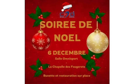 Soirée de Noël ce samedi 6 décembre !